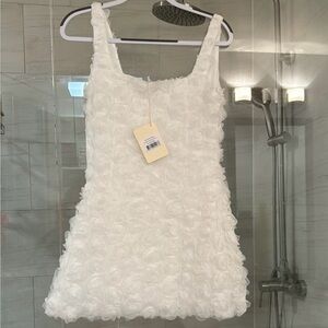 Peppermayo White Floral Mini Dress